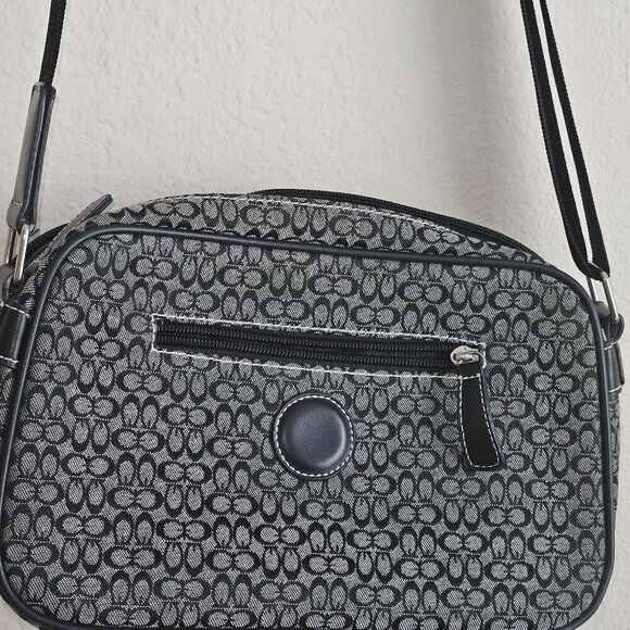 Okpta Handbags - OKPTA BLACK AND GREY PURSE Medium AJUSTABLE STRAP Crossbody Bag